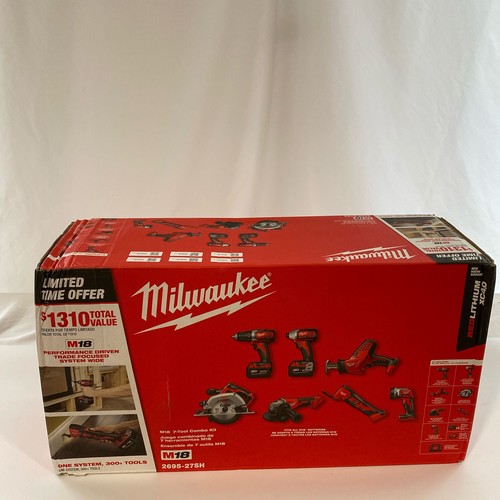 Milwaukee m18 tool cordless - milwaukee, 7-tool