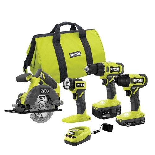 Ryobi one 18v cordless tool - 18v, 4-tool