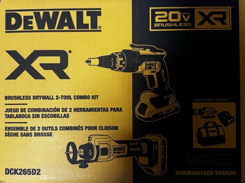 Dck265d2 20v max tool combo - xr,