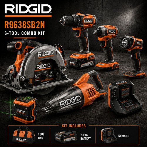 Ridgid r9638sb2n 18v - ridgid,