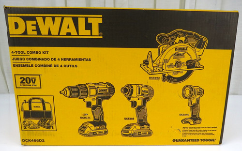 Dewalt dck466d2 tool combo - dck466d2,